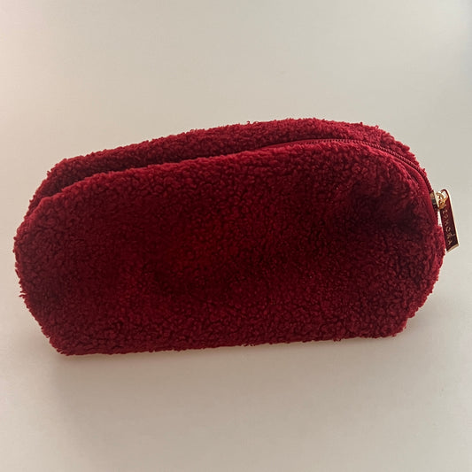 Red Fleece sephora makeup pouch