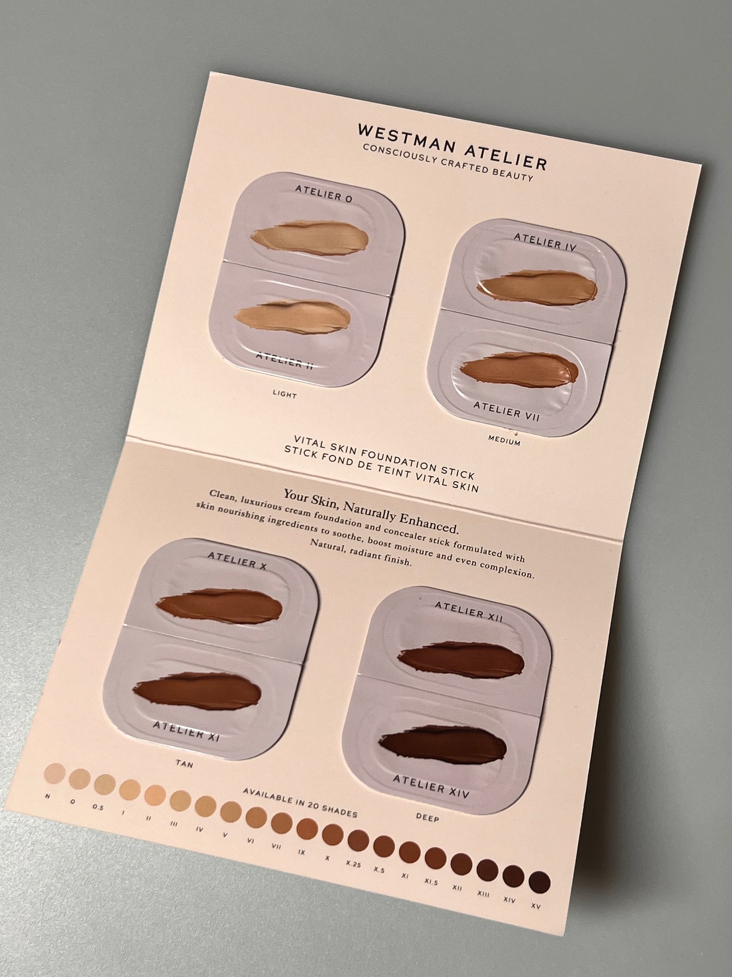 Mixed foundation / concealer sachet - sold per piece