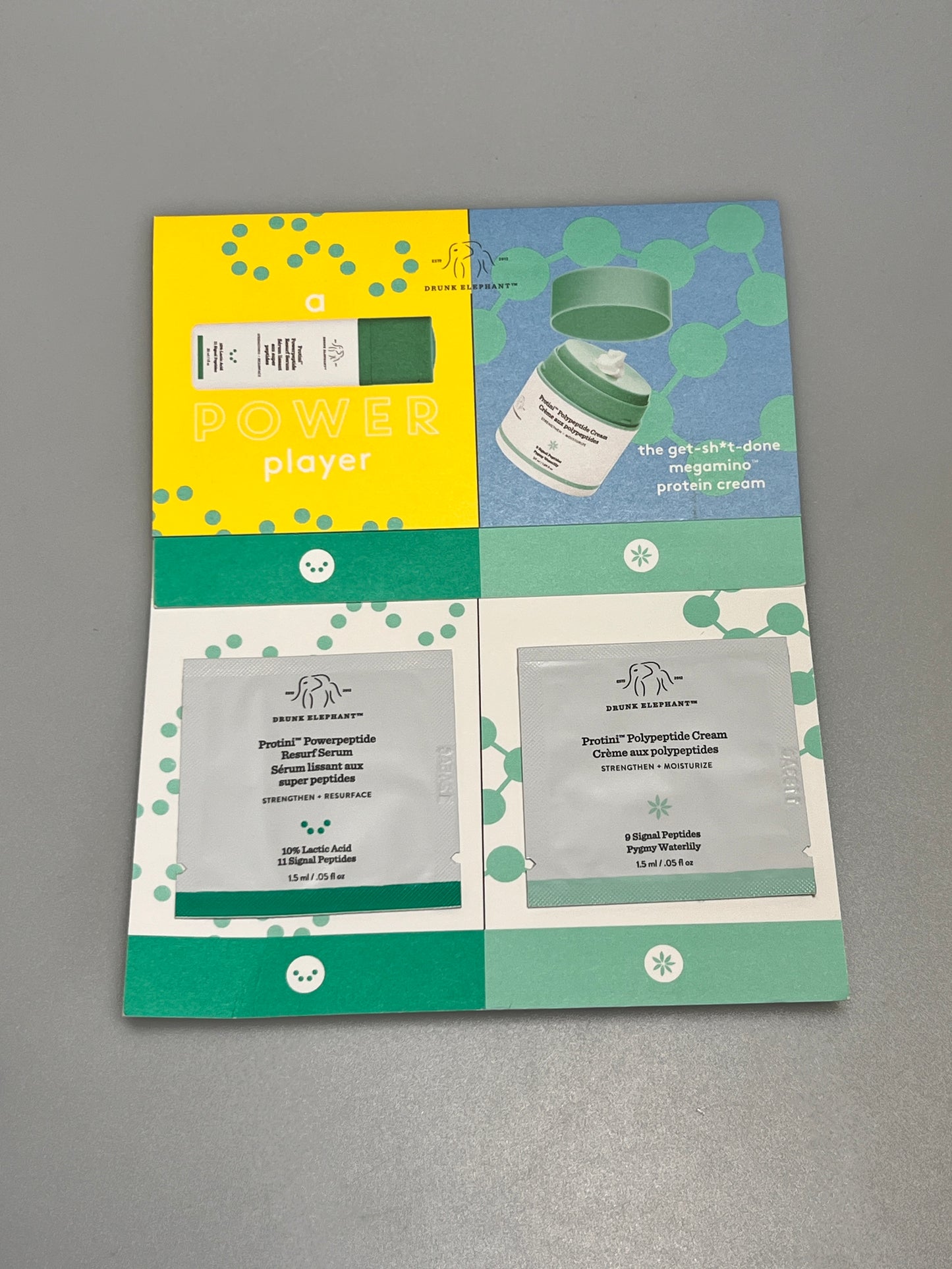 Mixed skincare sachet - sold per piece