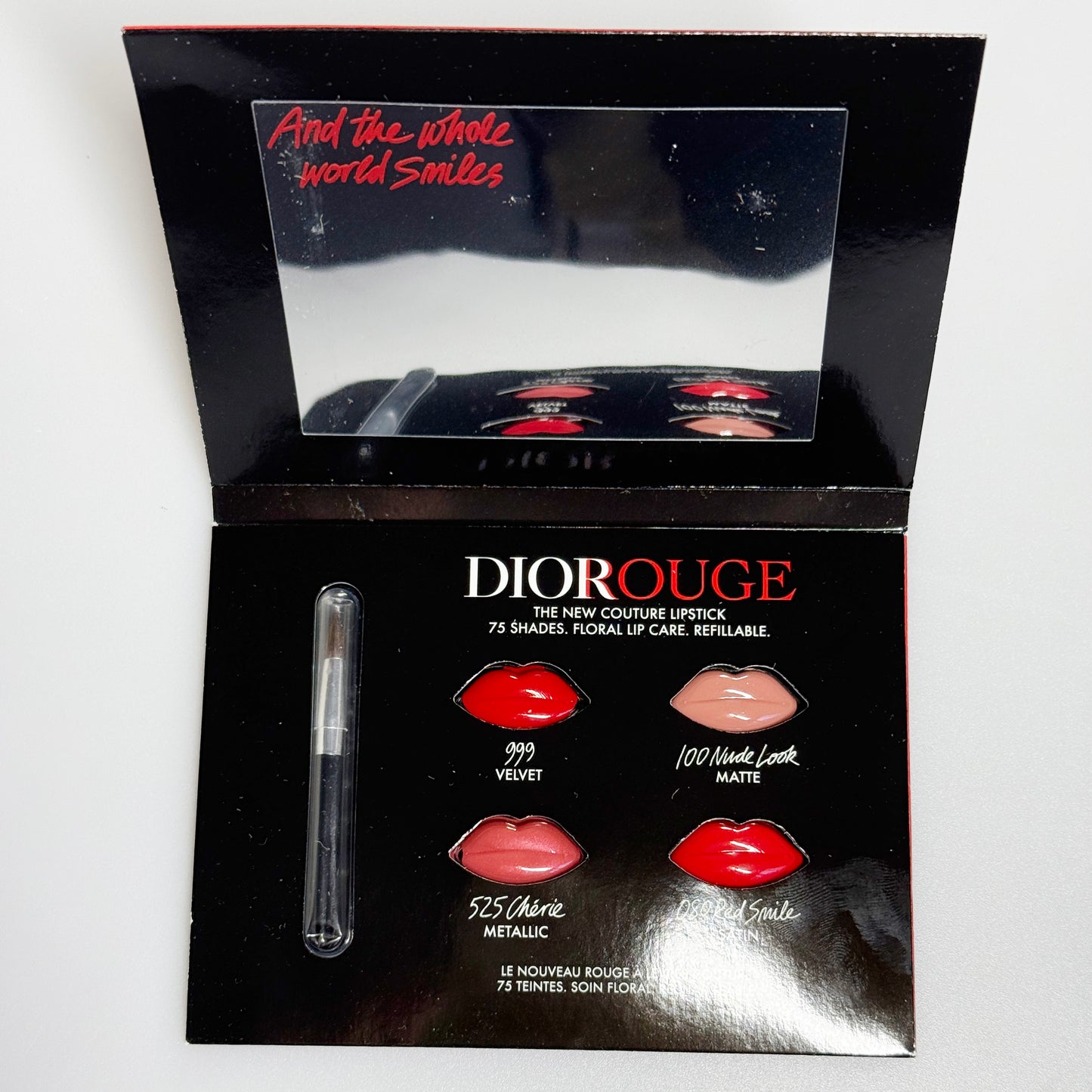 Lipstick sachet cards