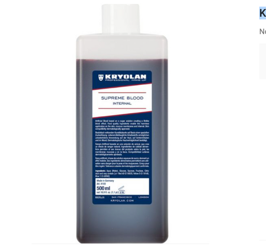 Kryolan 4193 Supreme Blood External - LIGHT 500ml