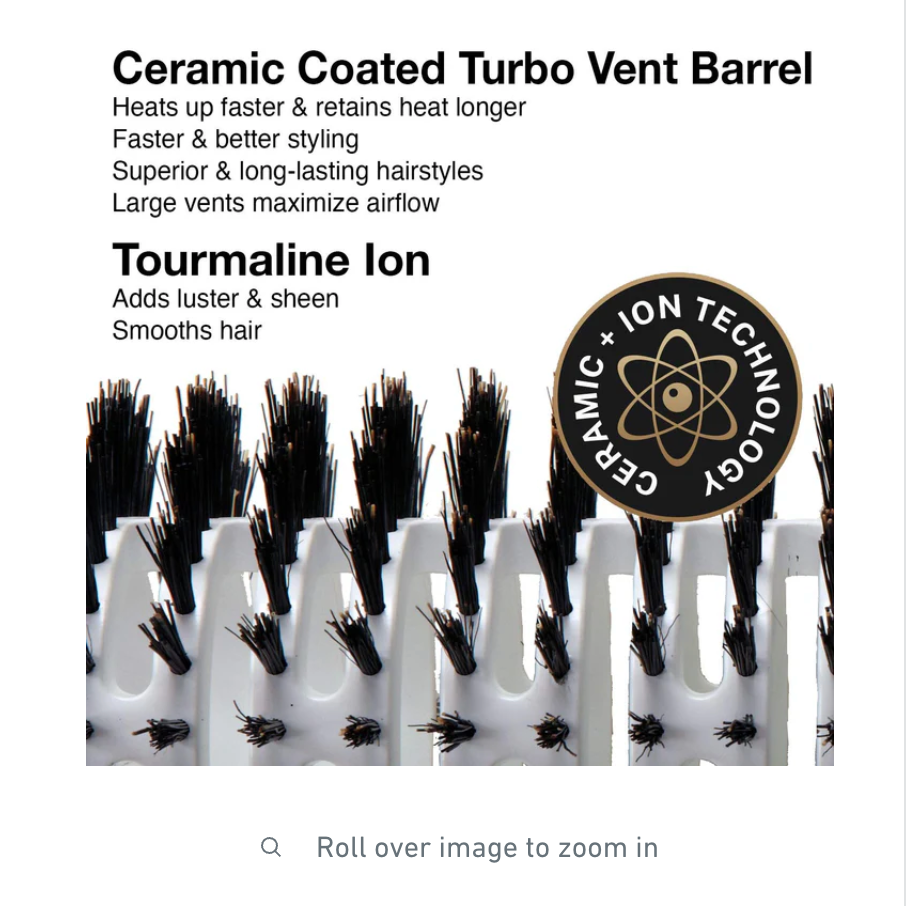 Olivia Garden Ceramic + ion Turbo Vent™ Oval Twin & 100% Boar Collection