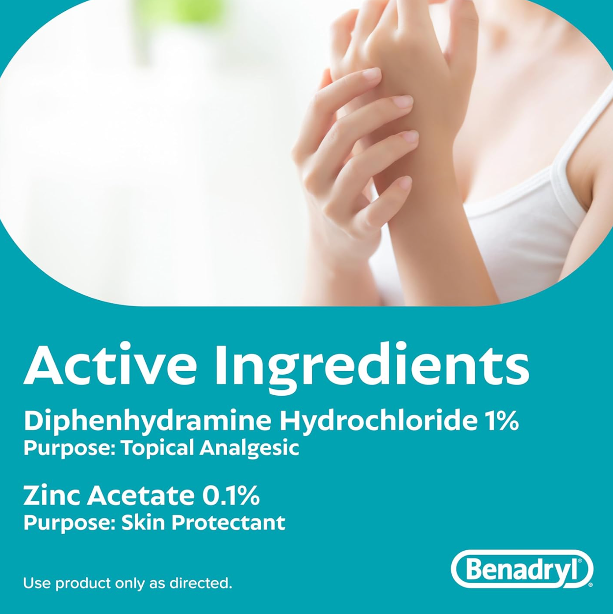 Benadryl Original Strength Anti-Itch Cream, Bug Bite Itch Relief 1 oz/ 28.3g EXP 02/26