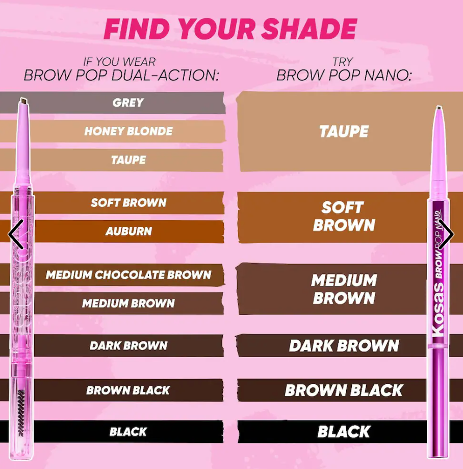 Kosas Brow Pop Nano Ultra-Fine Detailing + Feathering Eyebrow Pencil