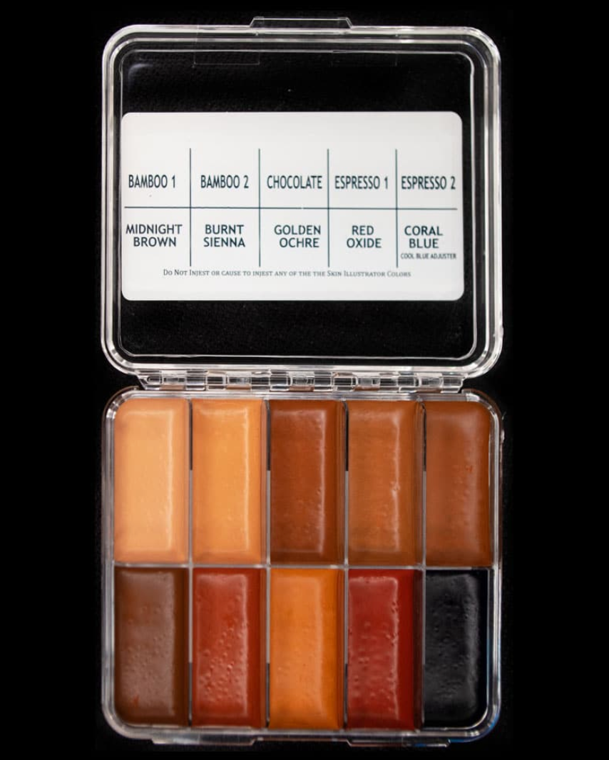 Skin illustrator Dark Flesh Tone On Set Palette