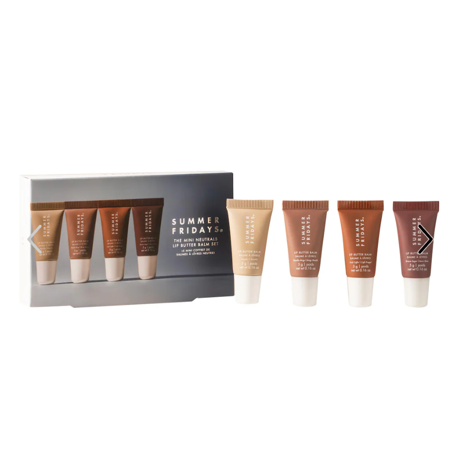 Summer Fridays The Mini Neutrals Lip Butter Balm Set