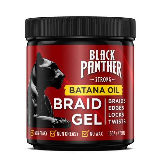Black Panther Strong Batana Oil Braid Gel - 16 oz / 473 mL