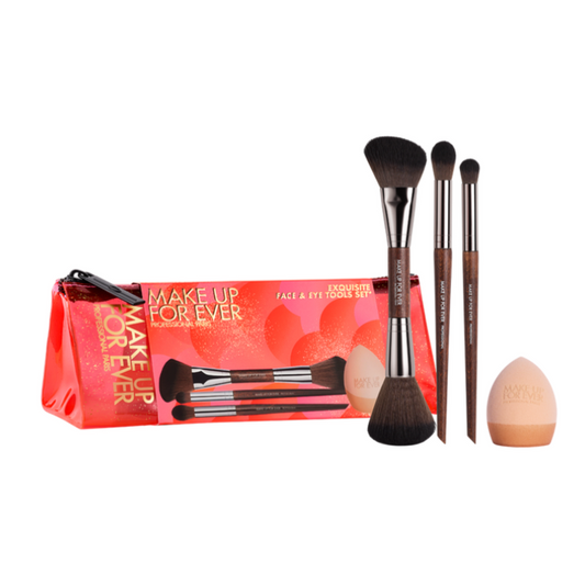 Make Up for Ever EXQUISITE FACE & EYES TOOLS SET 4-Piece Brush & Sponge Set