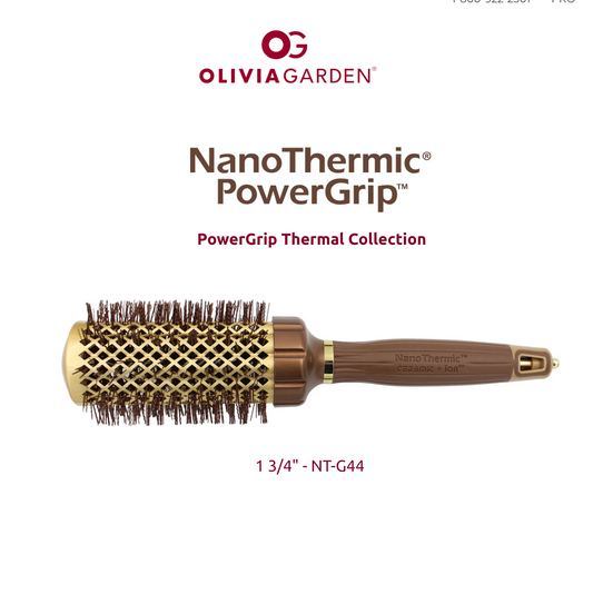 Olivia Garden NanoThermic PowerGrip Thermal brush - 1 3/4" or 44 mm