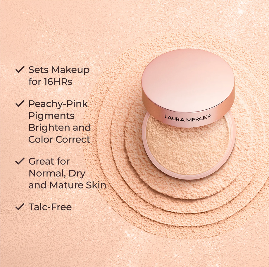 Laura Mercier Translucent Loose Talc-Free Setting Powder Ultra-Blur - Rose