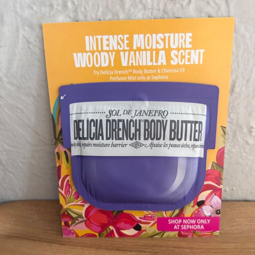 Sol de Janeiro Delícia Drench Body Butter for Intense Moisture and Skin Barrier Repair sachet 7.5 mL