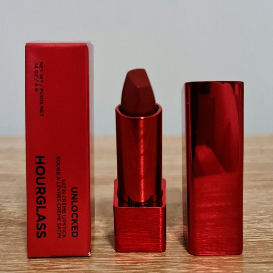 HOURGLASS Unlocked Satin Crème Lipstick Mini - Red 0