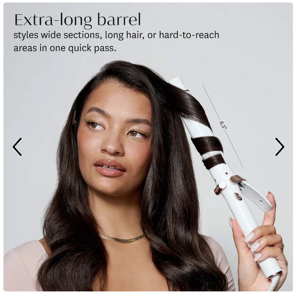 T3 SinglePass Curl X 1” Ceramic Extra-Long Barrel Curling Iron