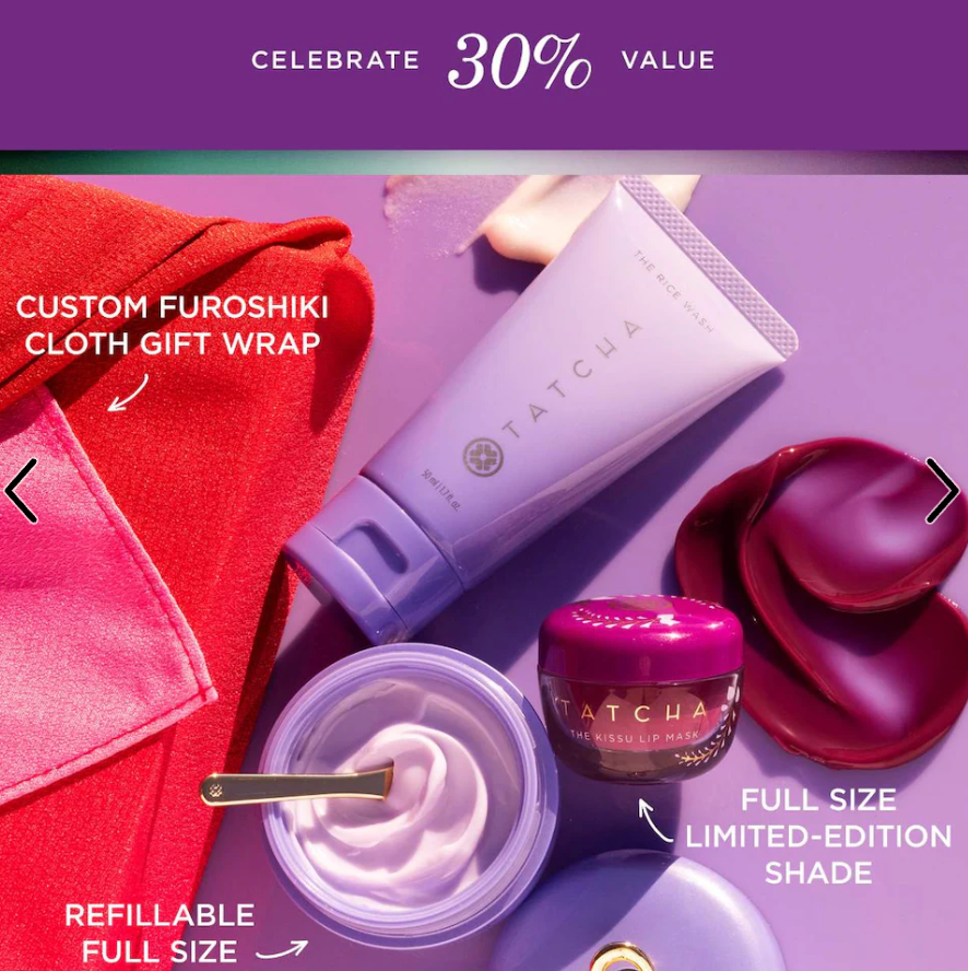 Tatcha Dewy Skin & Lips Hydrating Skincare Set