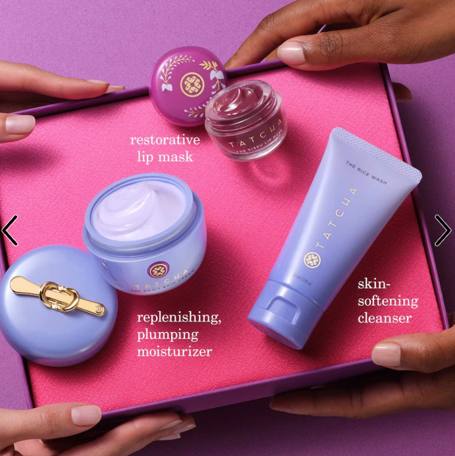 Tatcha Dewy Skin & Lips Hydrating Skincare Set