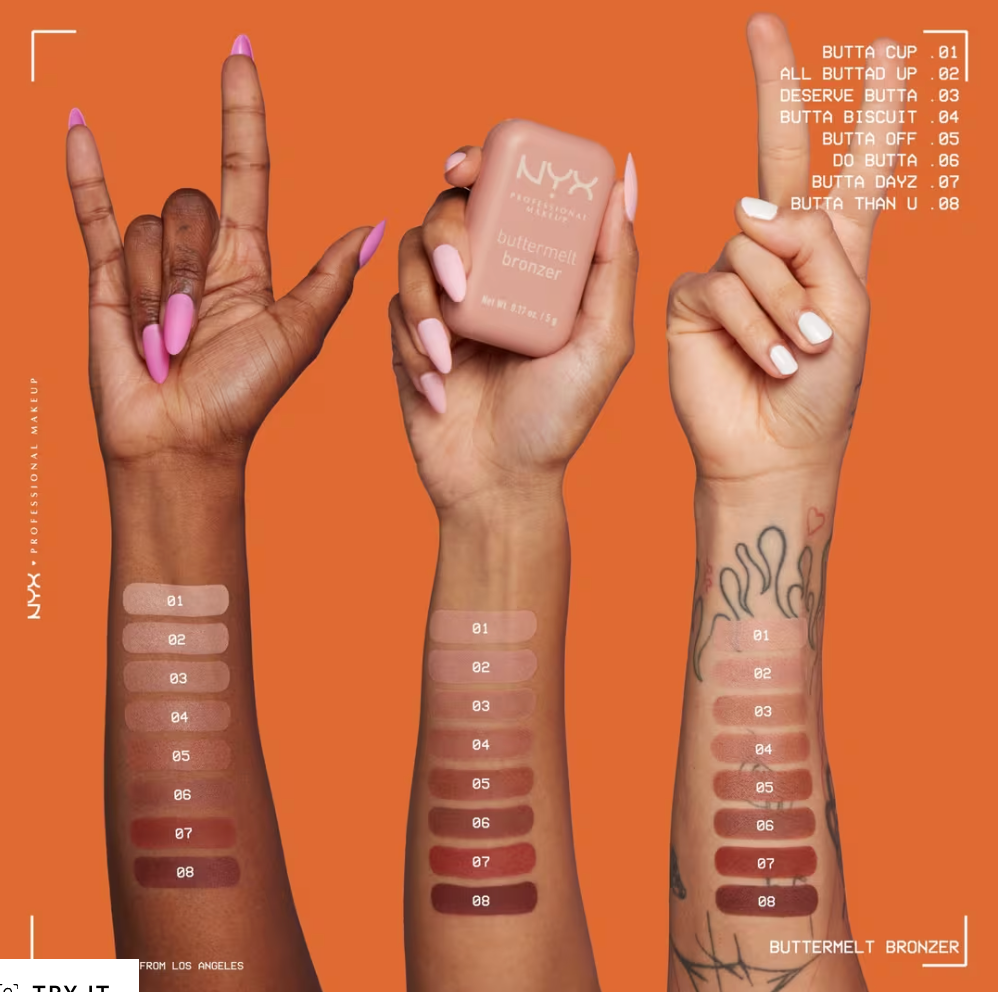 NYX Professional Makeup Buttermelt Pressed Powder Natural Finish Bronzer