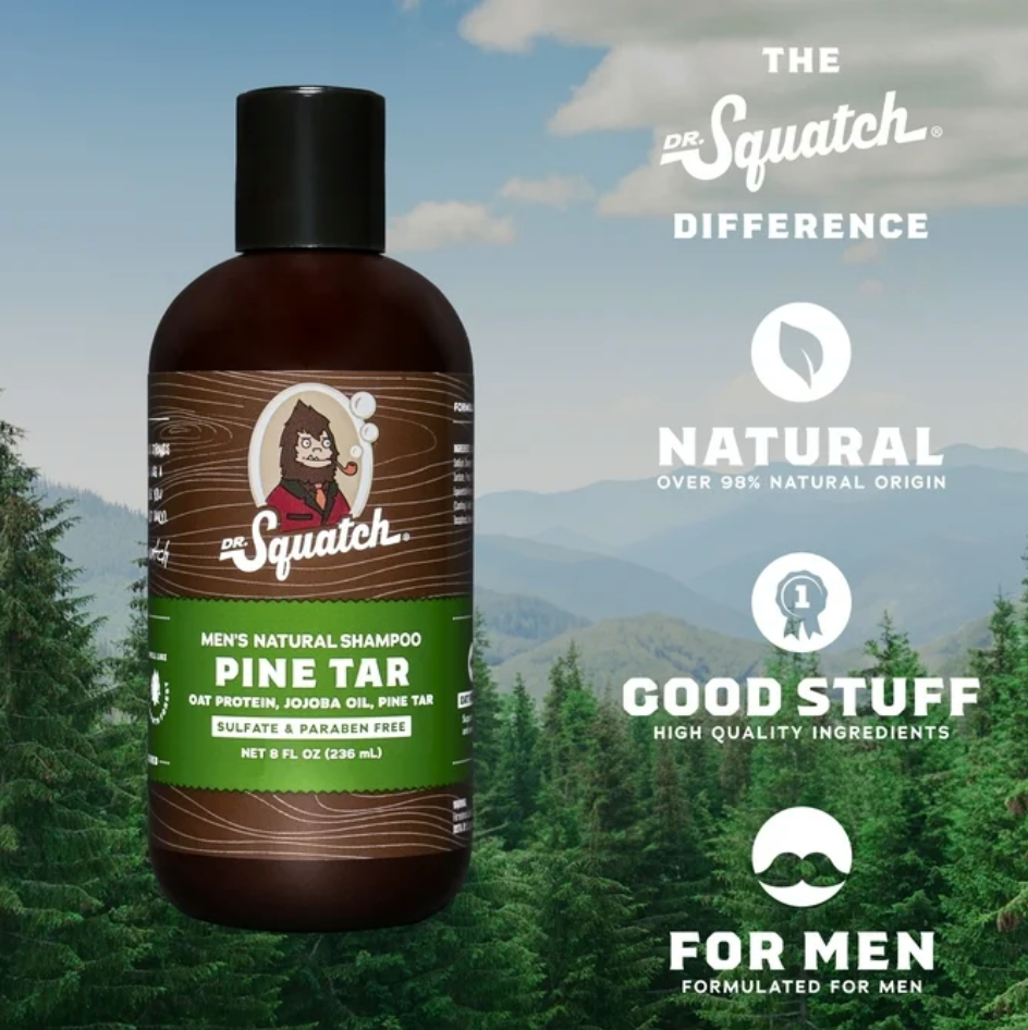 Dr. Squatch Pine Tar Shampoo - 8 oz / 236 mL