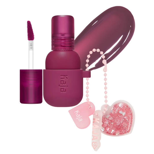 Kaja Jelly Charm Glazed Lip Stain & Blush With Keychain - 03 Berry Colada