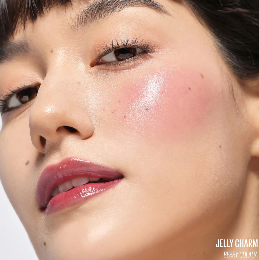 Kaja Jelly Charm Glazed Lip Stain & Blush With Keychain - 03 Berry Colada