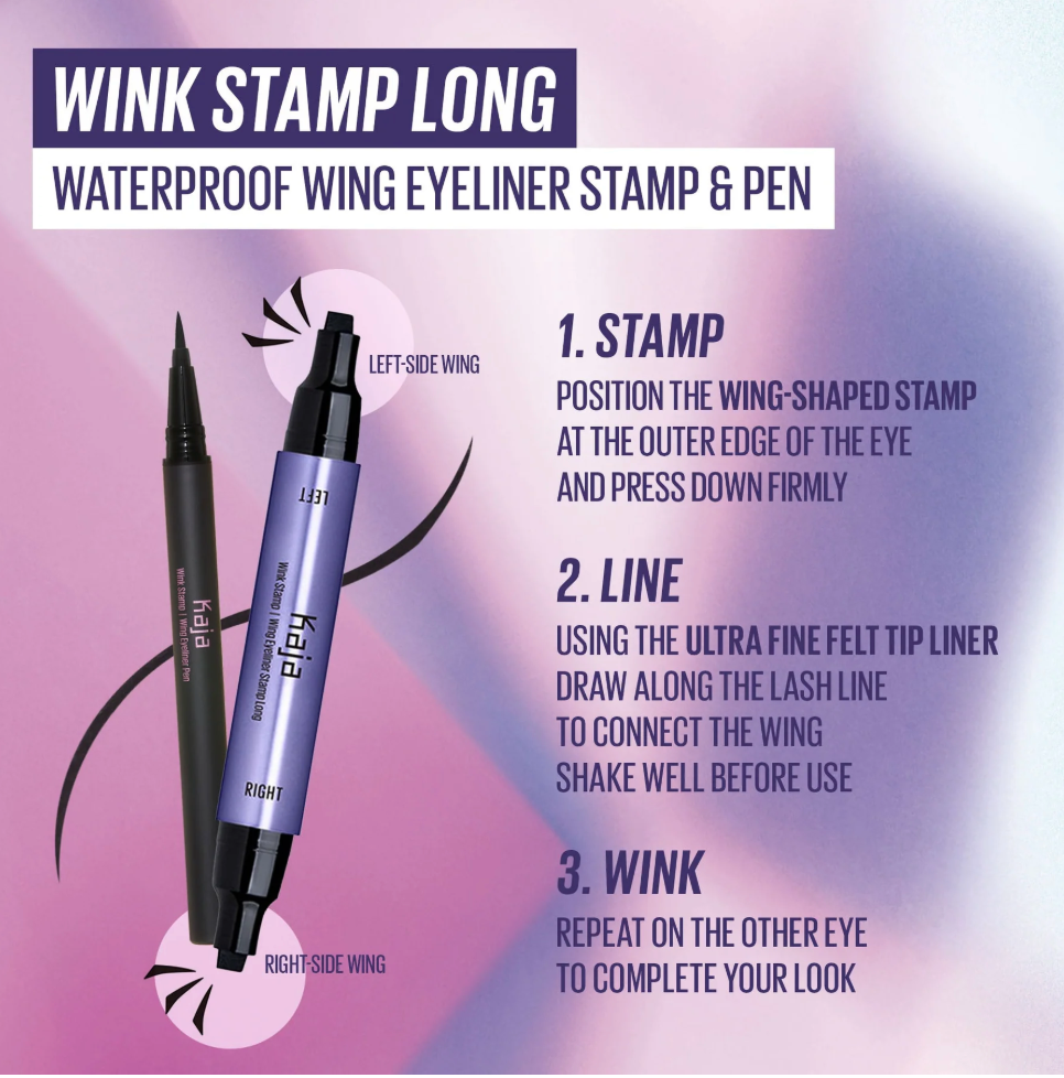 Kaja  Wink Stamp Long Waterproof Wing Eyeliner Stamp & Pen