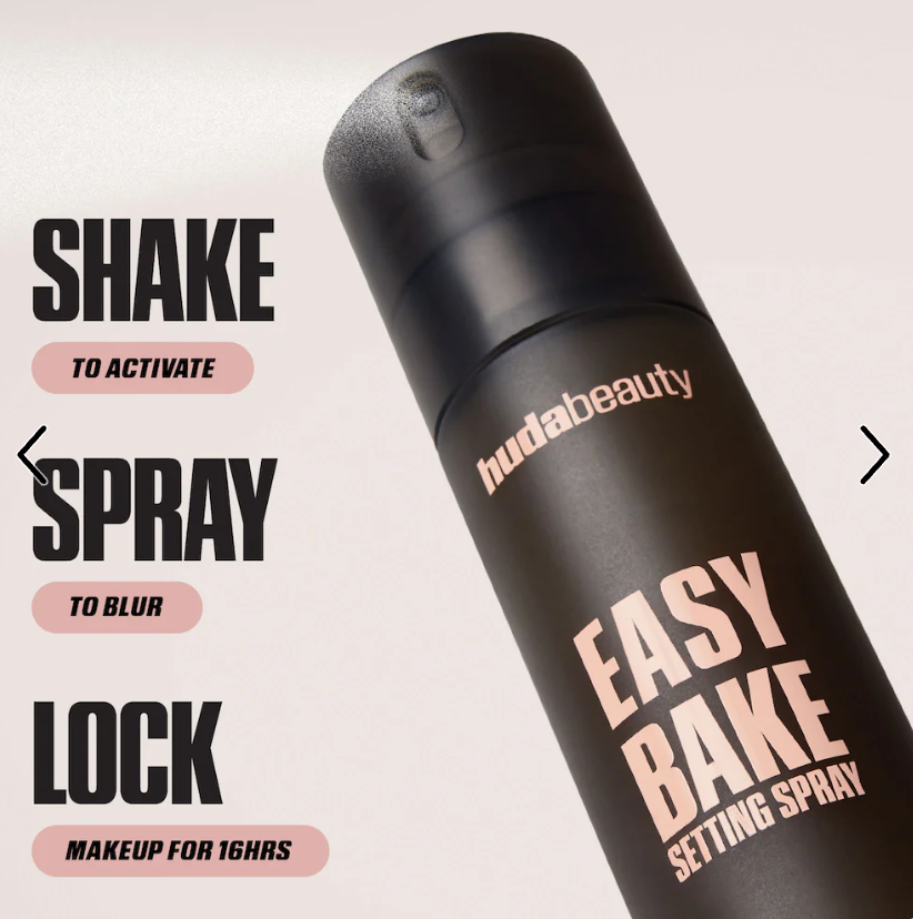 HUDA BEAUTY  Easy Bake Blurring Setting Spray with 16-Hour Wear
