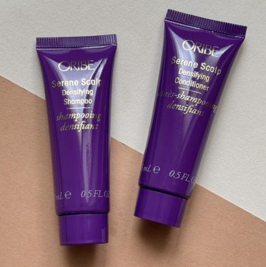 Oribe Serene Scalp Densifying Shampoo + conditioner 15 mL (each)