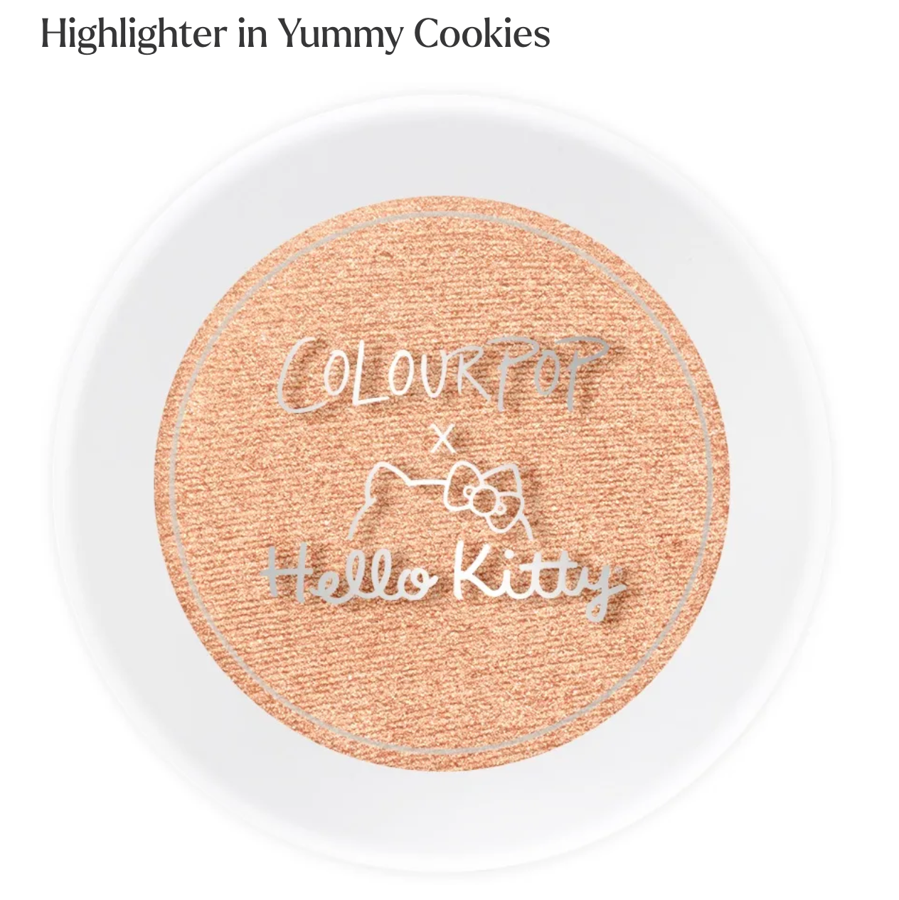 colourpop x hello kitty super shocked cheek Highlighter - yummy cookies (unboxed) SALE!
