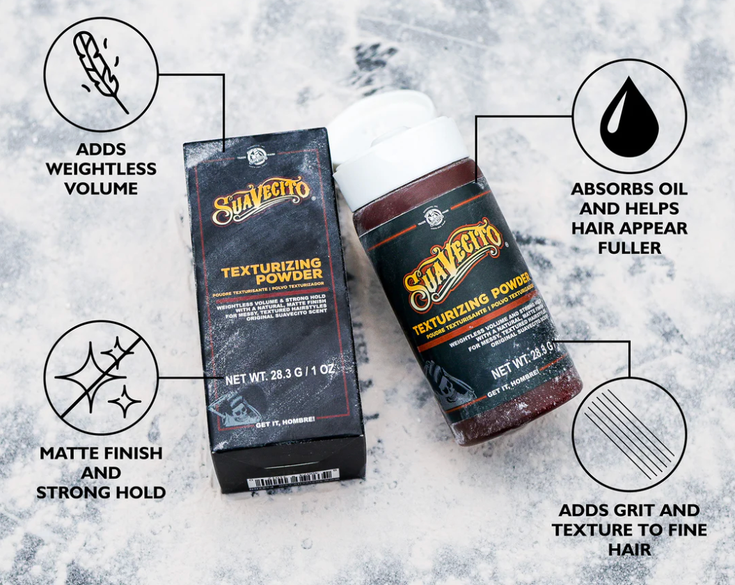 Suavecito Texturizing Powder – Lightweight Volumizing Hair Powder for Men 1 oz / 28.3g