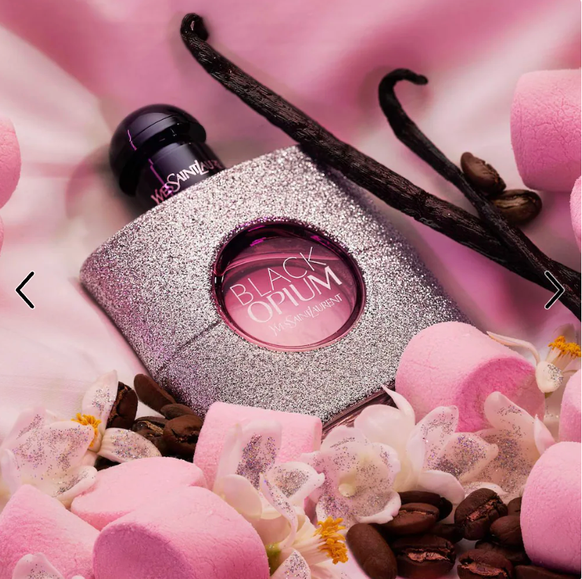 Black Opium Eau de Parfum Glitter with Marshmallow & Coffee - 1 oz / 30 mL