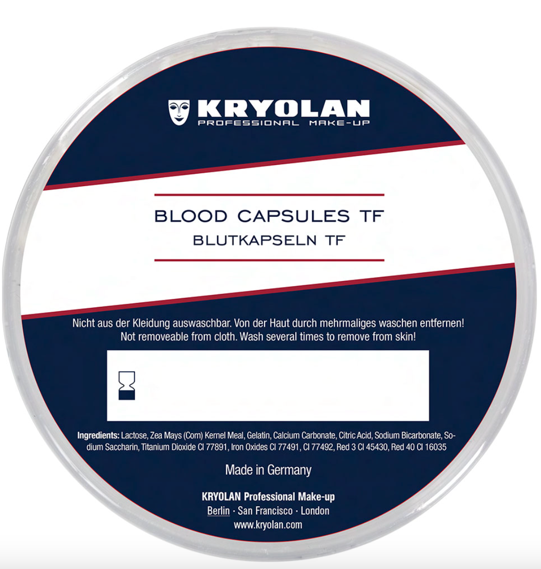 Kryolan BLOOD CAPSULES TF ( 10 pcs inside)