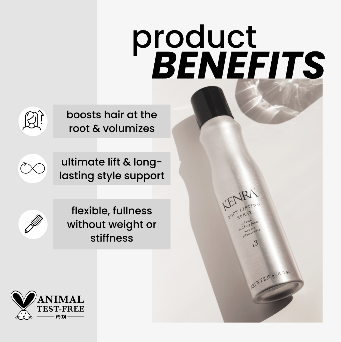 Kenra Root Lifting Spray 13 volume building foam - 8 oz / 227g