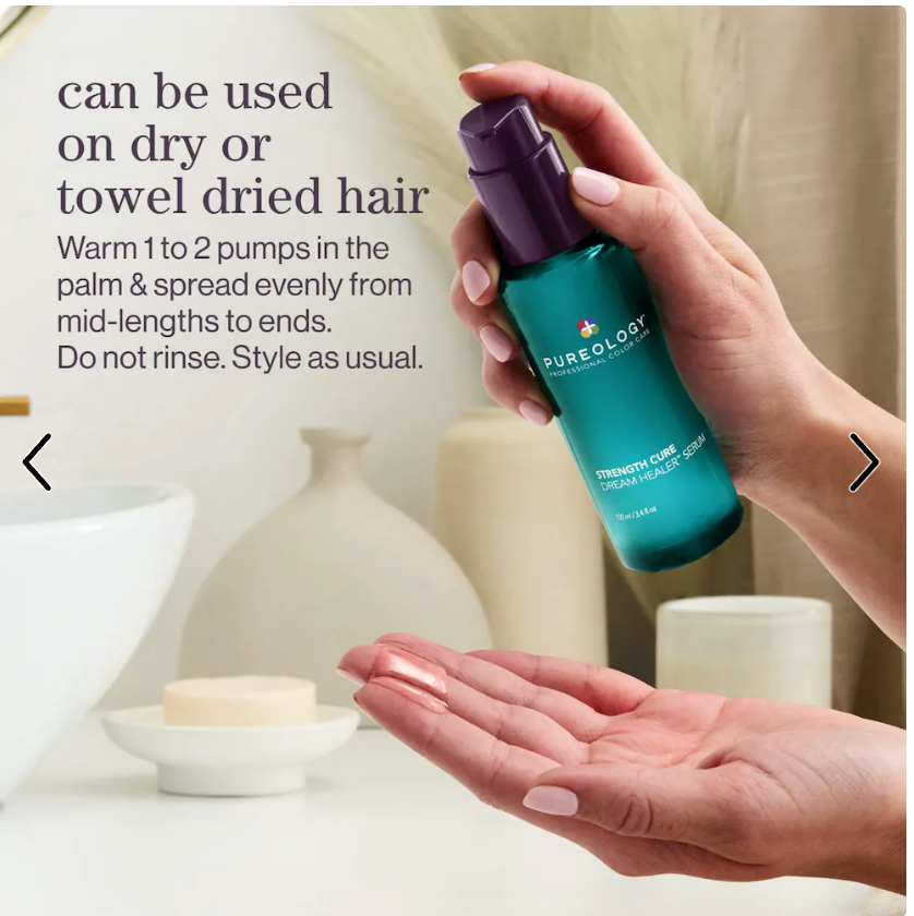 Pureology Strength Cure Dream Healer Serum for Damaged Hair - 3.38 oz / 100 ml