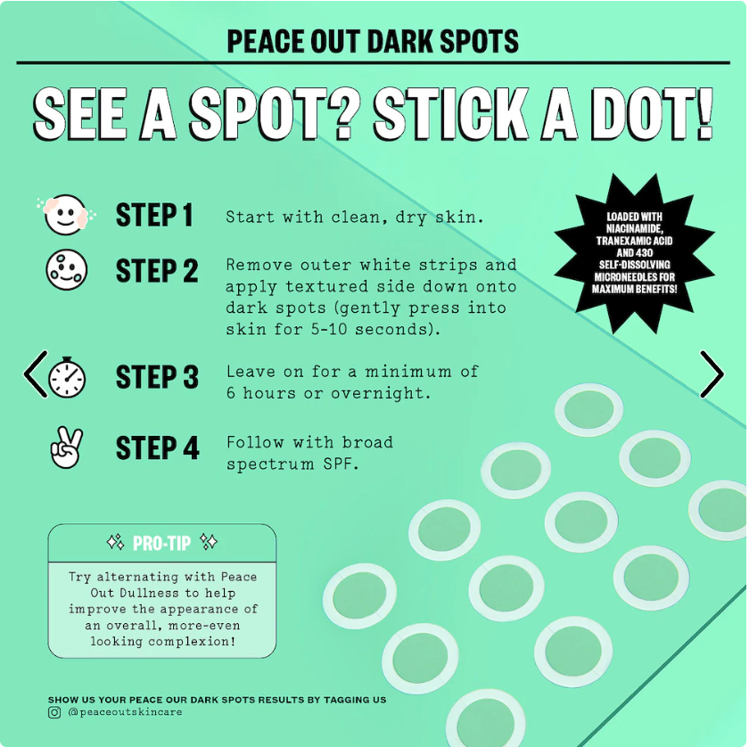 Peace Out Microneedling Dark Spot Brightening Dots