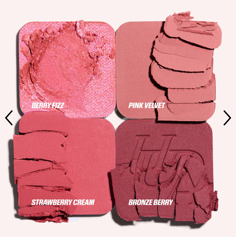 HUDA BEAUTY  Blush Filter Blurring Blushlighters Palette - Rose Berry