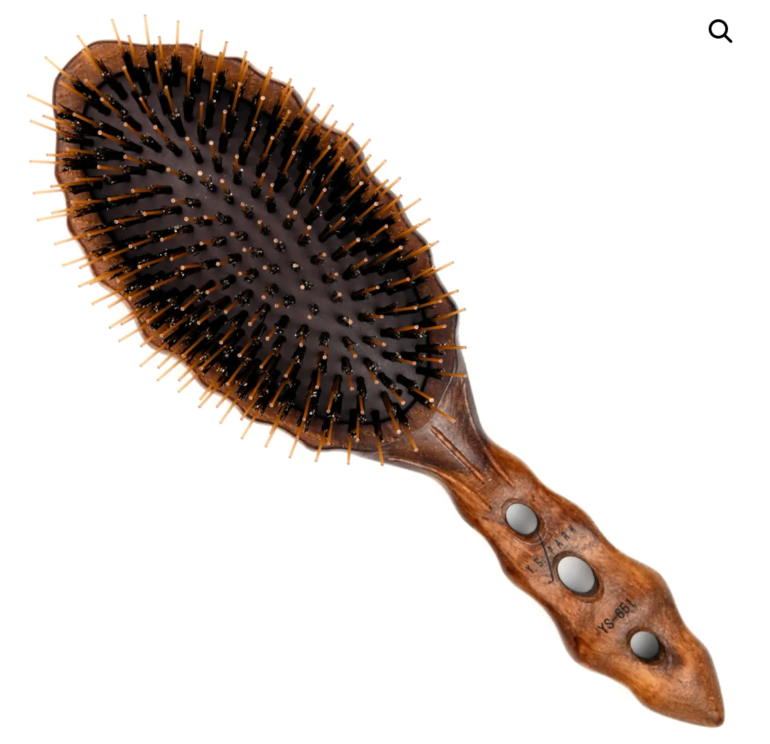YS Park 651 Luster Styler – The Exquisite Boar Bristle & Nylon Pin Paddle Brush