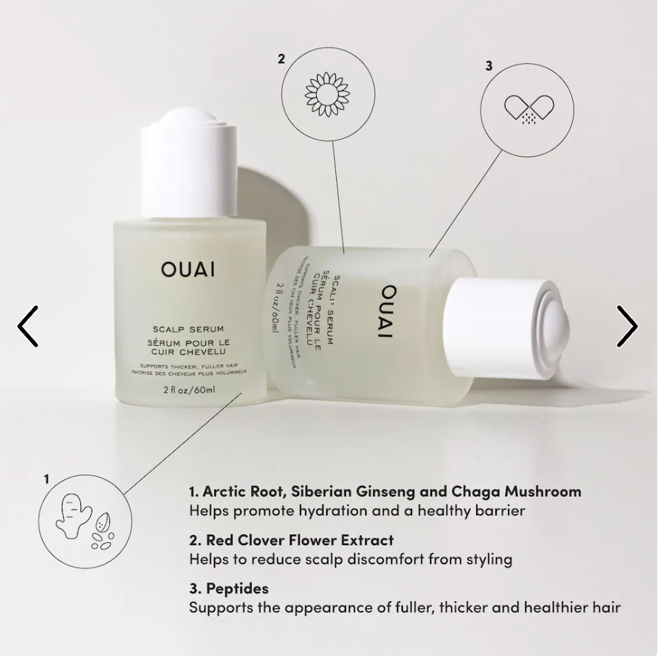 OUAI  Hydrating Scalp Serum for Healthy, Fuller Looking Hair