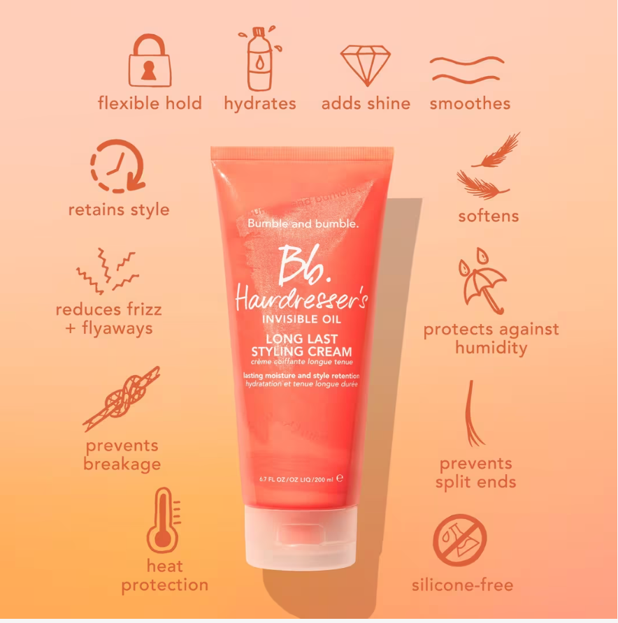 Bumble and bumble Hairdresser's Invisible Oil Long Last Styling Cream travel size - 2 oz /60 mL