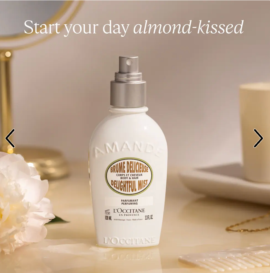 Almond Hair & Body Fragrance Mist by L