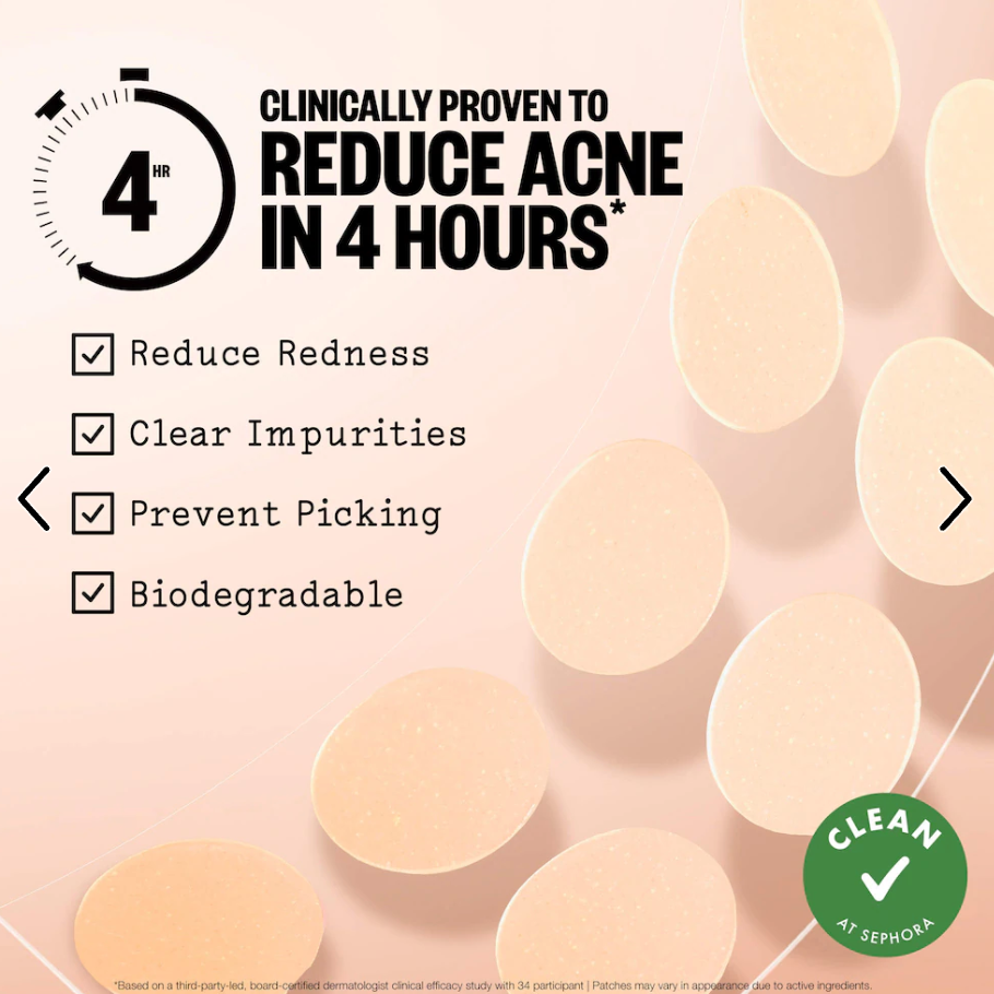 Peace Out  Salicylic Acid & Hydrocolloid Acne Healing Pimple Patches - 20 DOTS