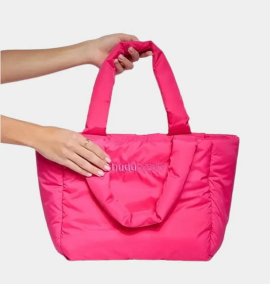 HUDA BEAUTY Pink Tote Bag