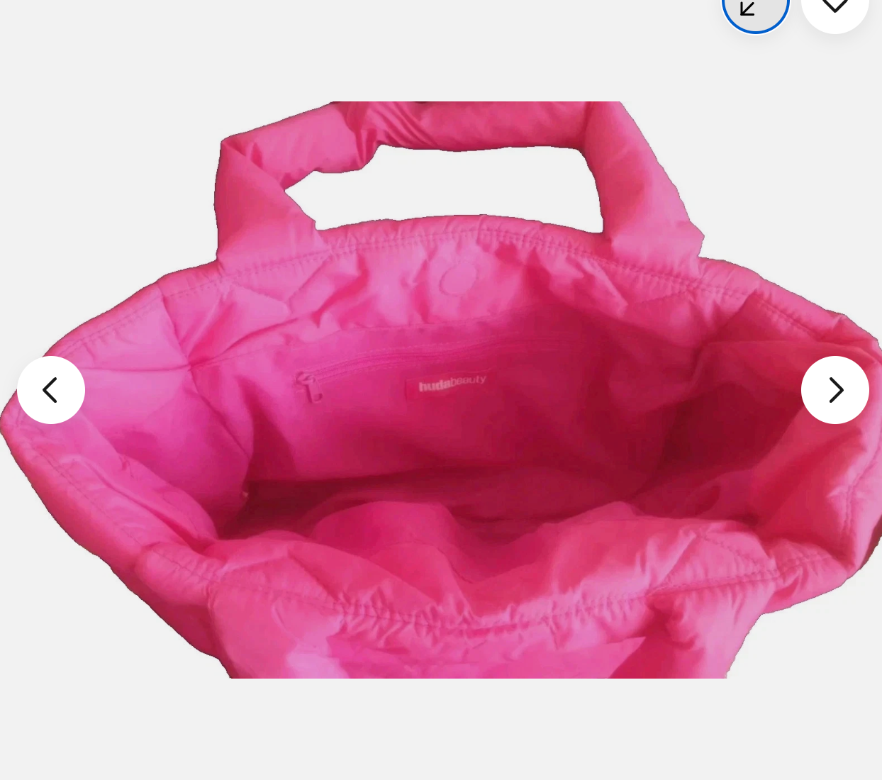 HUDA BEAUTY Pink Tote Bag