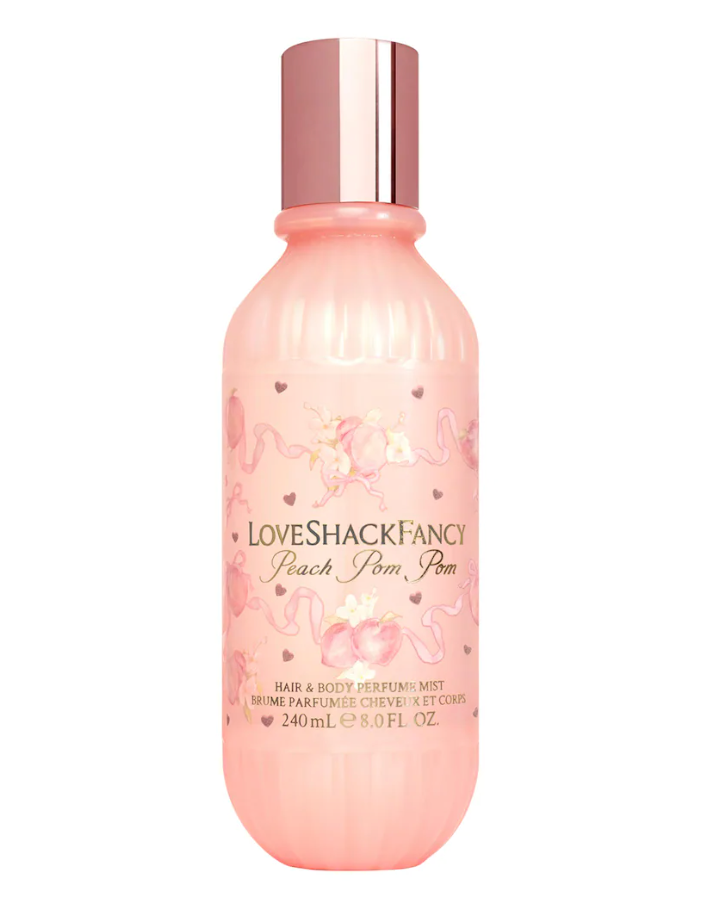 LoveShackFancy  Peach Pom Pom Hair & Body Perfume Mist - 8oz/240mL