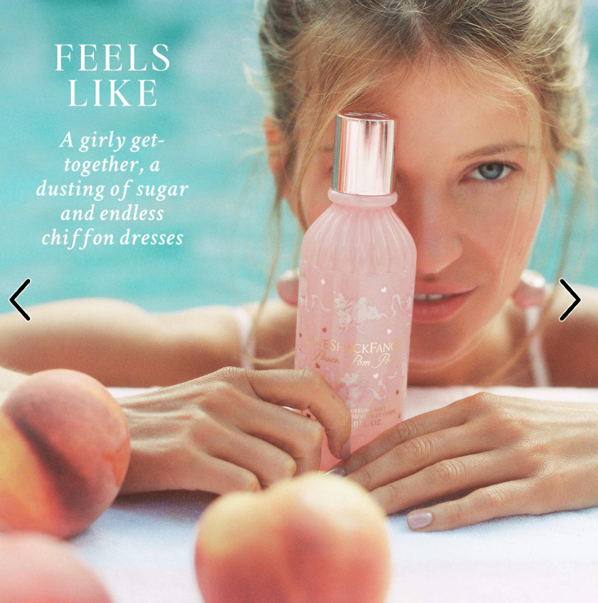 LoveShackFancy  Peach Pom Pom Hair & Body Perfume Mist - 8oz/240mL