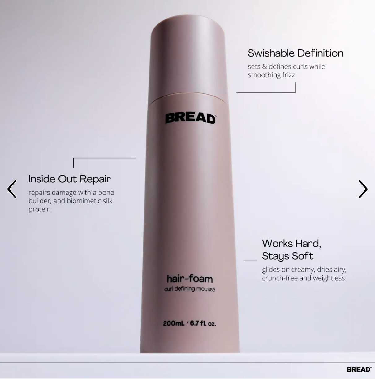 BREAD BEAUTY SUPPLY  Hair-Foam: Curl Defining Mousse - 6.7 oz