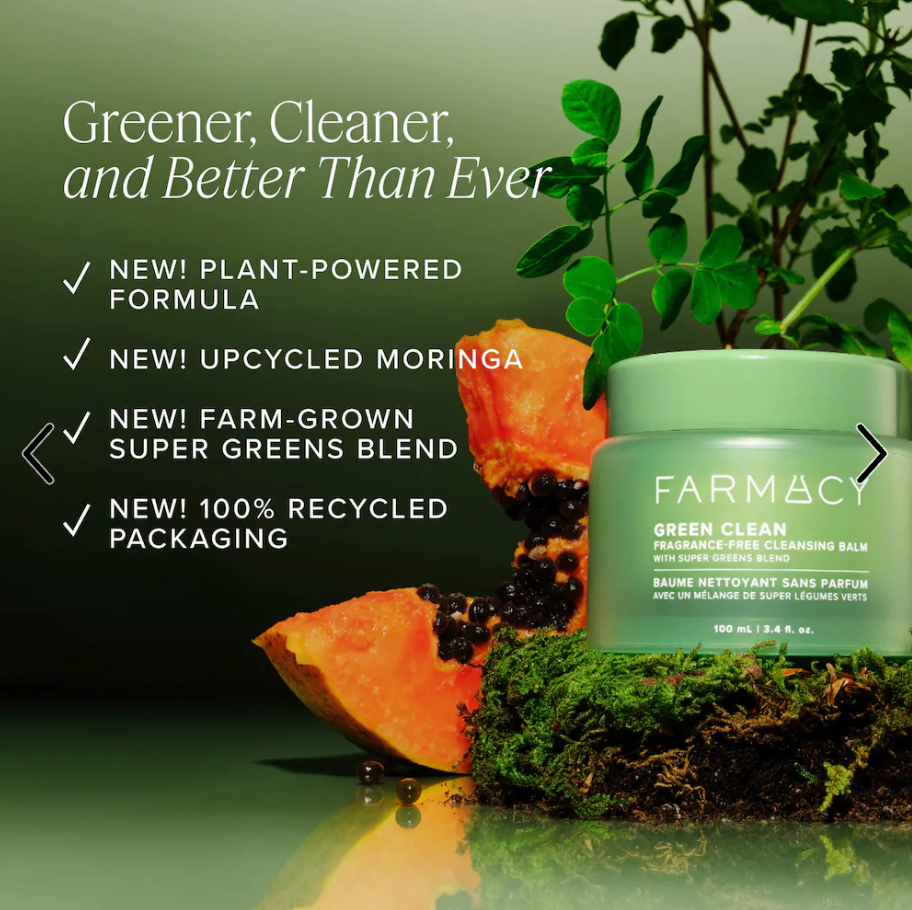 Farmacy  Green Clean Makeup Removing Cleansing Balm - 3.4 oz / 100 mL