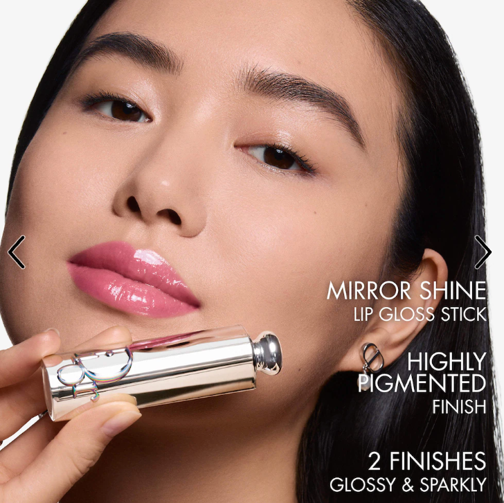 D* Addict Glass Lipstick Ultra-Shine Hydrating Lip Gloss Stick - 306 Rose Charms