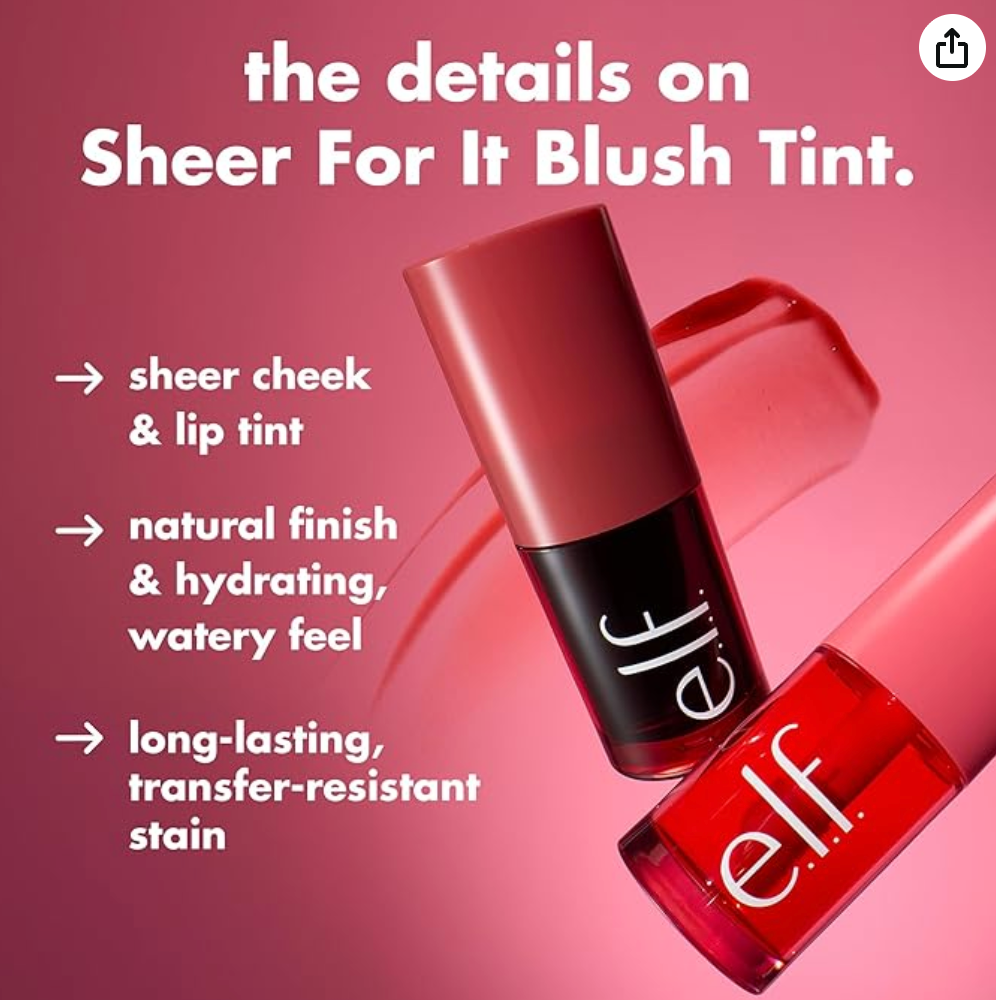 e.l.f. Sheer For It Blush Tint - Mauve Actually