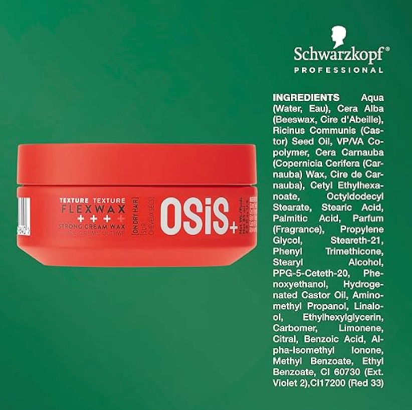 OSiS+ Flexwax - Ultra Strong Cream Wax for Creative Styling & Natural Shine