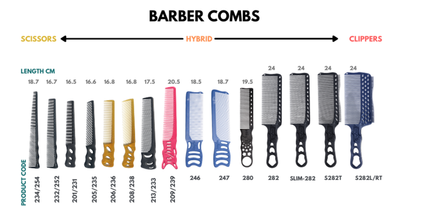 Y.S.PARK YS-254 B2 Comb Soft Flex Carbon