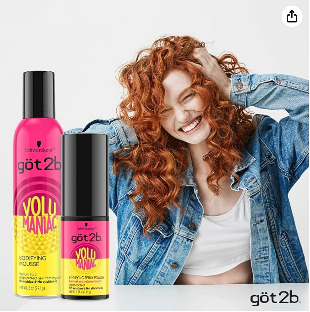 Got2b Volumaniac Spray Powder, 0.28 oz